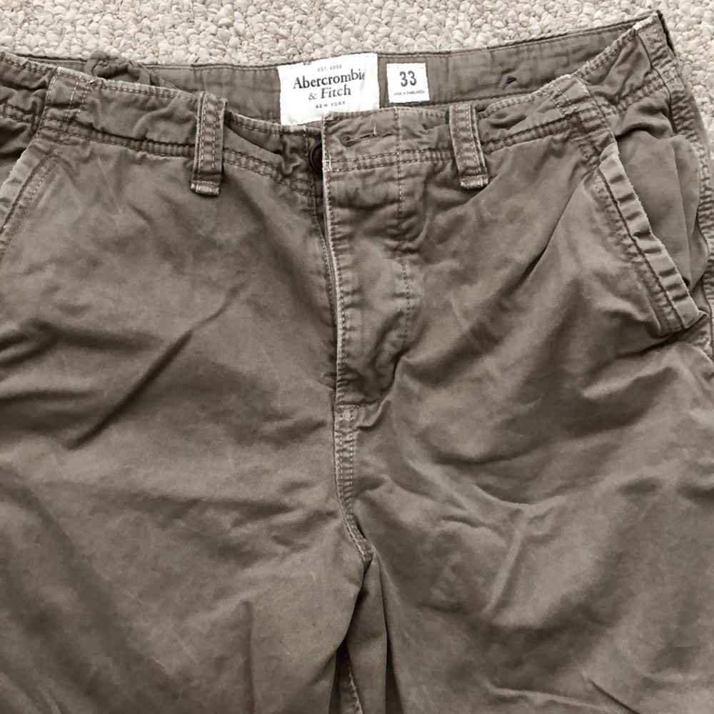 ABERCROMBIE FITCH mens button fly shorts